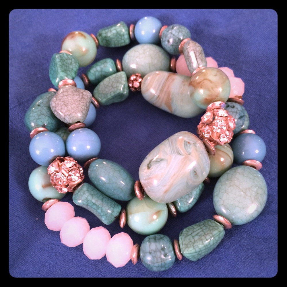 FINAL SALE!  Set of three bracelets.