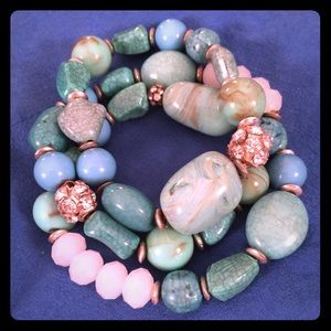 FINAL SALE!  Set of three bracelets.