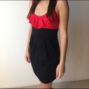 Black and Red Dress