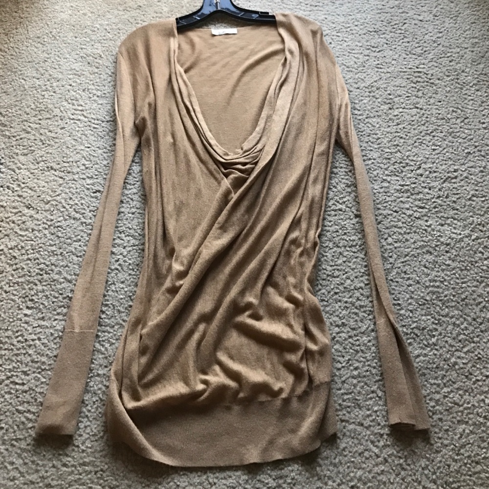 HINGE sweater dress, light brown