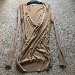 HINGE sweater dress, light brown