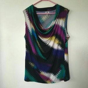 Worthington Sleeveless Cowl Neck Top