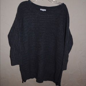 Garnet Hill Wool Blend Sweater - Dark Grey Garnet Hill Wool Blend Sweater - Dark Grey