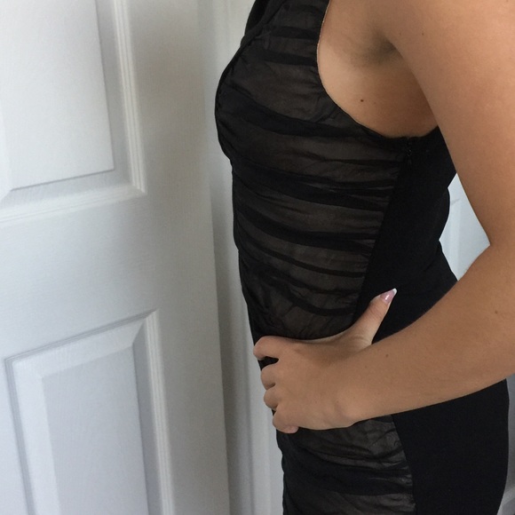 Gorgeous black halo one shoulder cocktail dress! - Picture 4 of 4