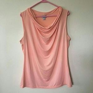 Worthington Sleeveless Cowl Neck Top