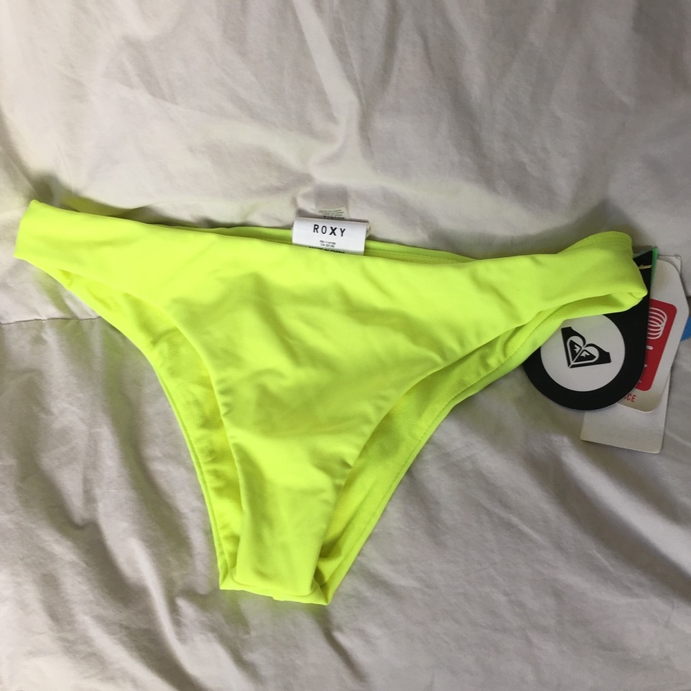 Roxy Neon Yellow Bikini Bottoms