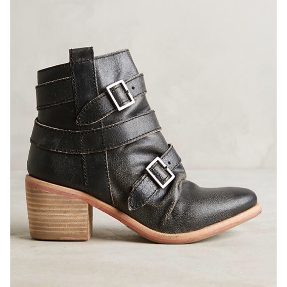 Anthropologie Kelsi Dagger Black Ankle Boots - Picture 2 of 4