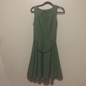 Luck Be A Lady A-Line Dress in Fern