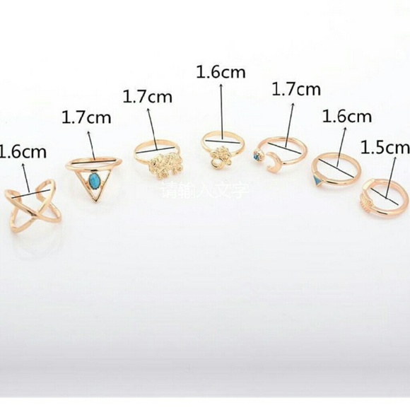 🆕🌺BOHEMIAN FASHION BLING RINGS - Picture 2 of 2