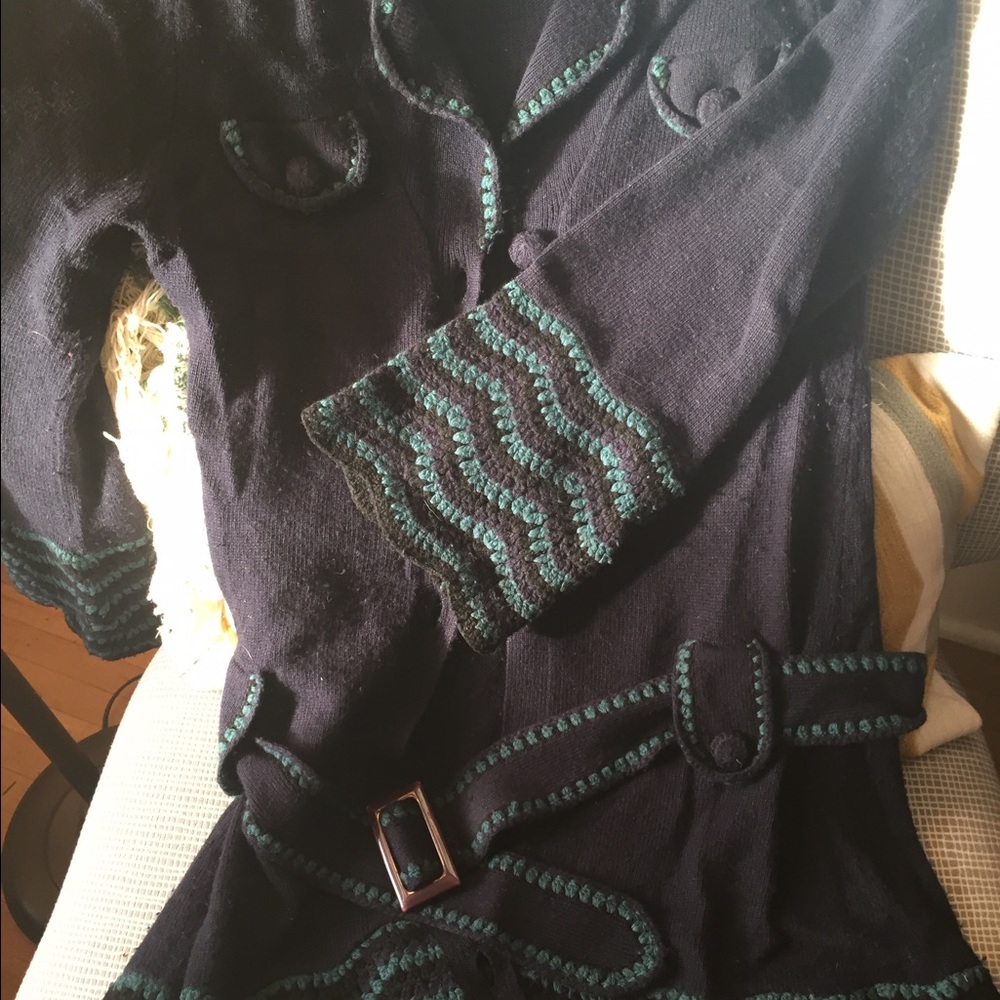 Adorable Nanette Lepore sweater jacket with belt