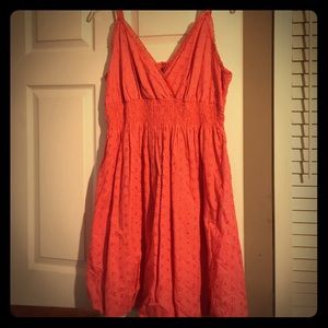 Coral dress