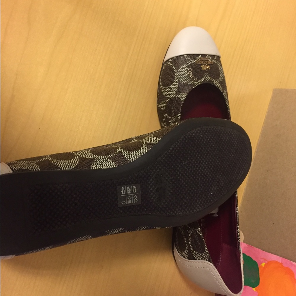 Coach leather signature flats - Picture 2 of 4