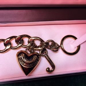 NIB Juicy Couture Gold Starter Charm Bracelet