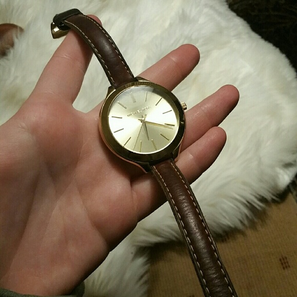 Michael Kors Wrap around Brown Leather Watch - Picture 4 of 4