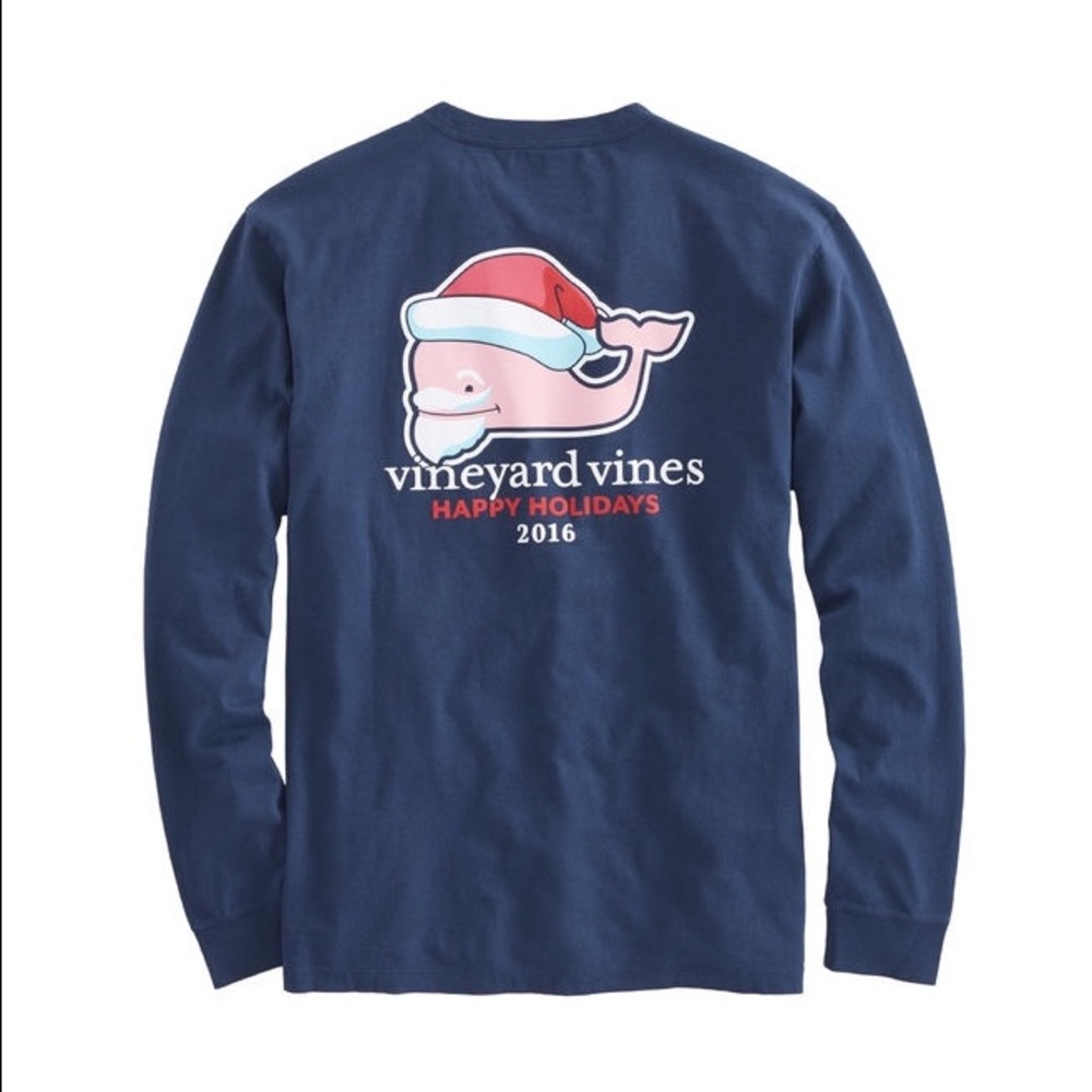 BRAND NEW Vineyard Vines long sleeve holiday tee