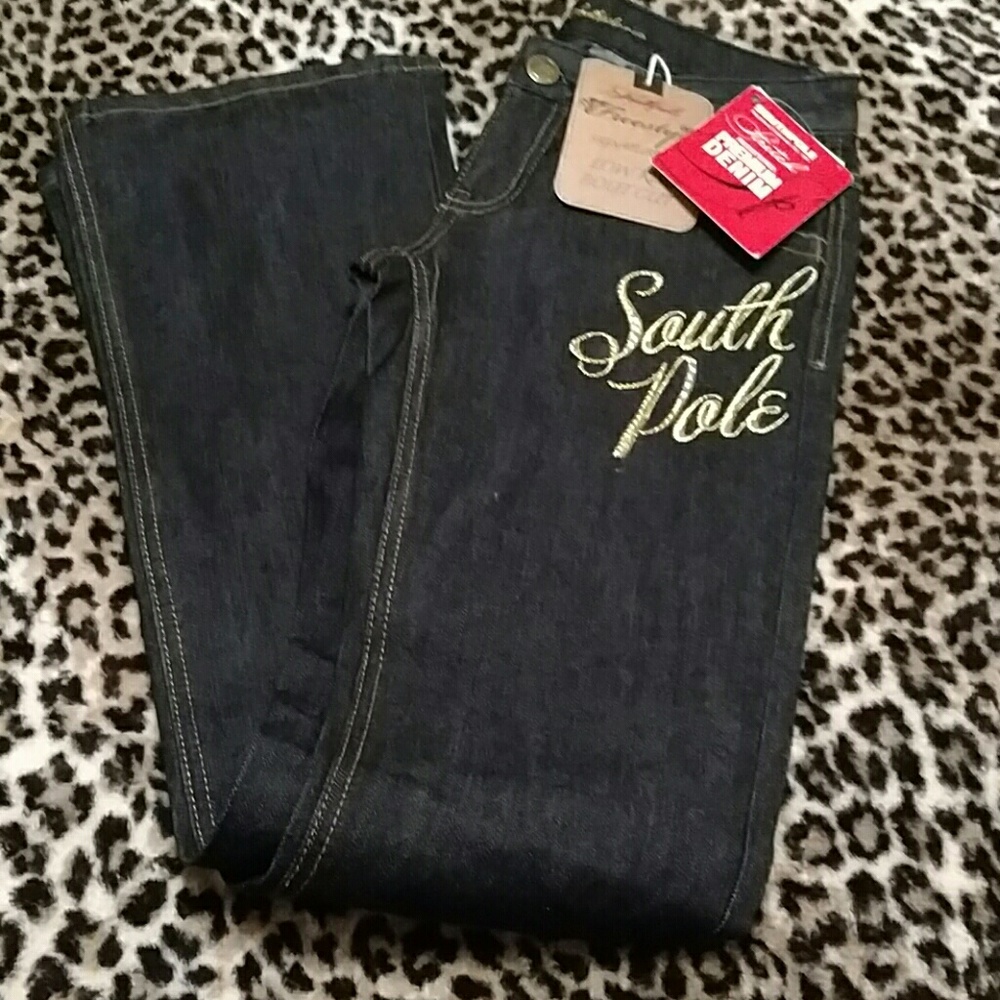 SOUTHPOLE SIGNATURE LOW RISE BOOTCUT SIZE3
