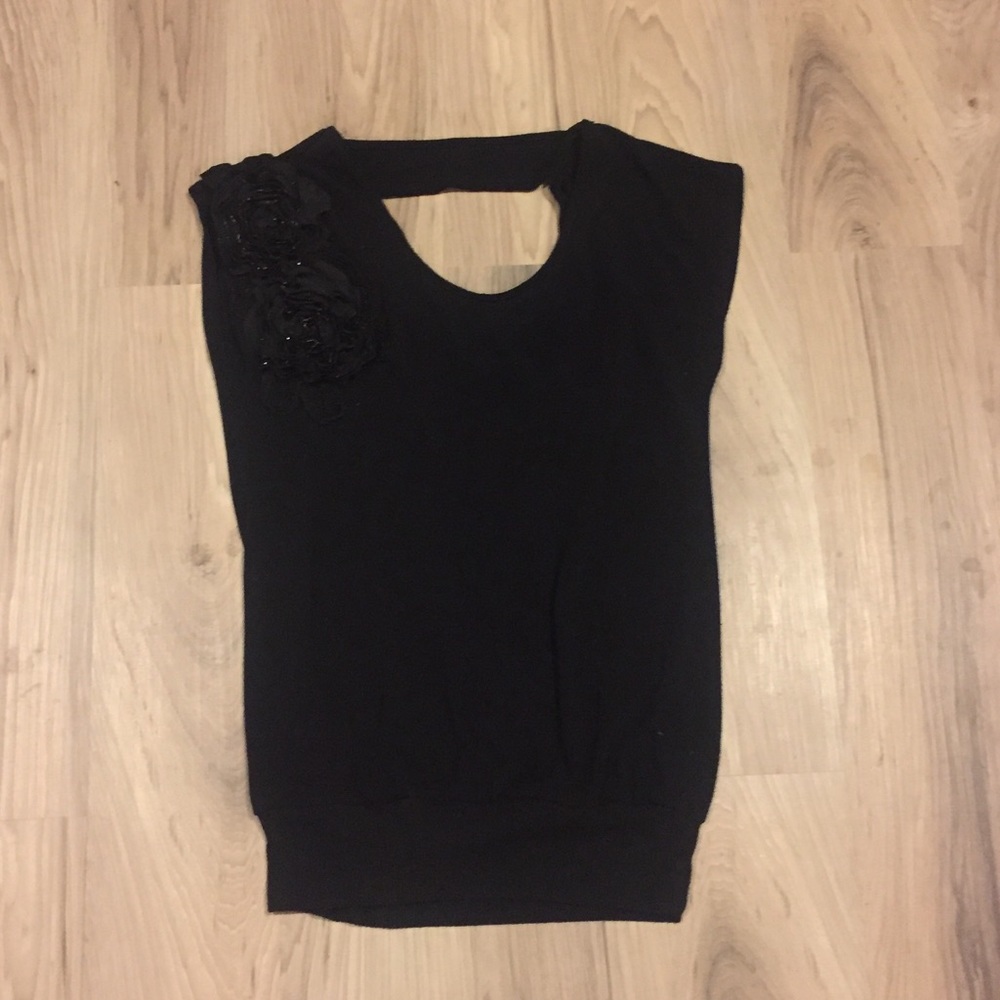 Charming Charlie Sweater with Open Back Bar