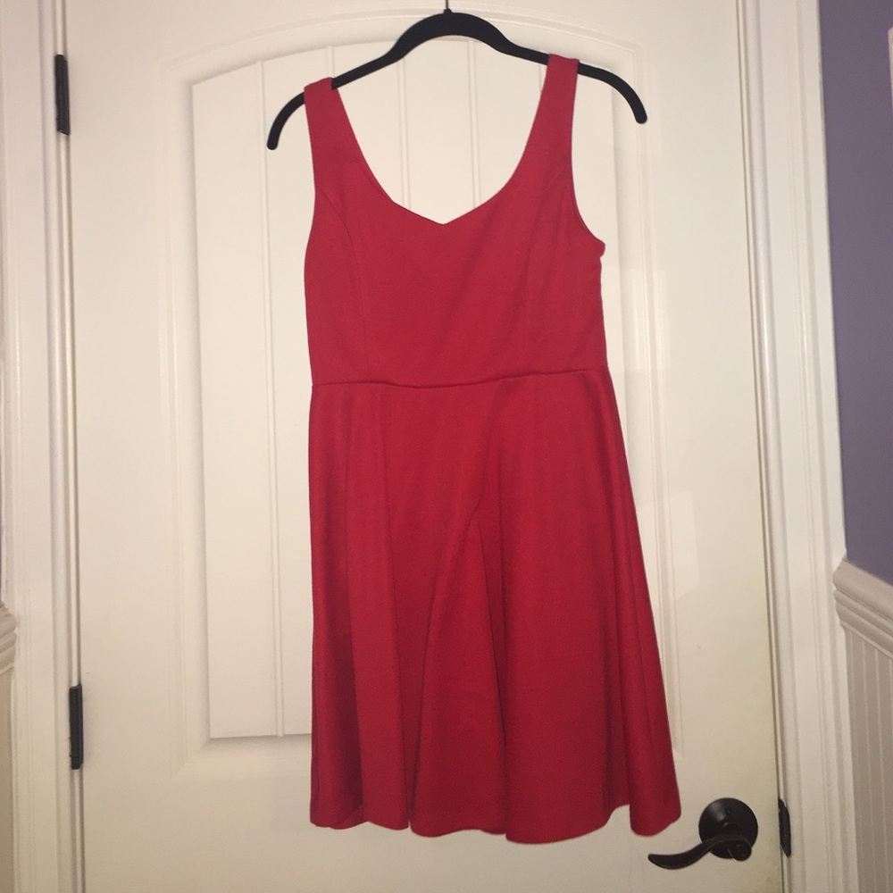 Papaya red dress