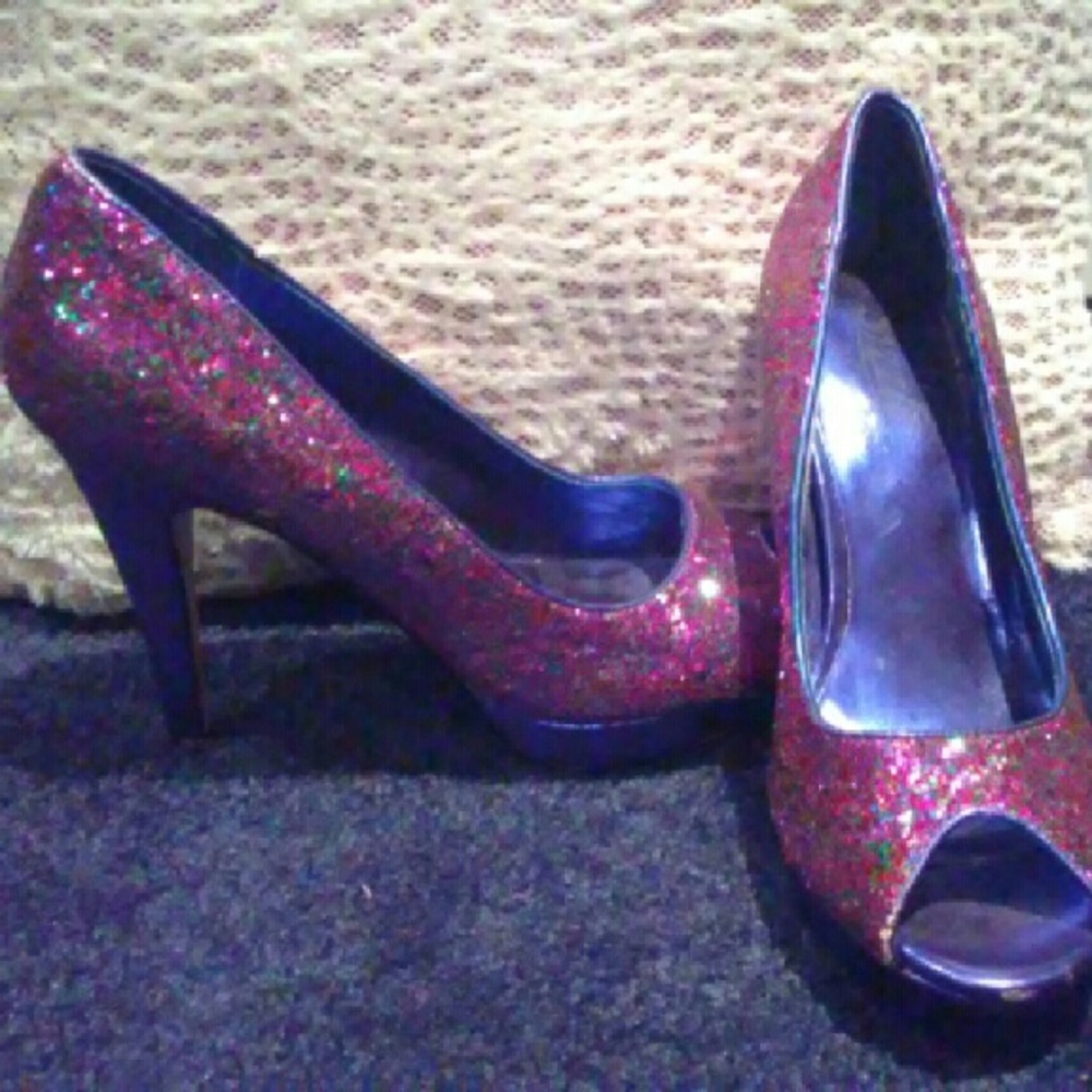 Glitzy heels