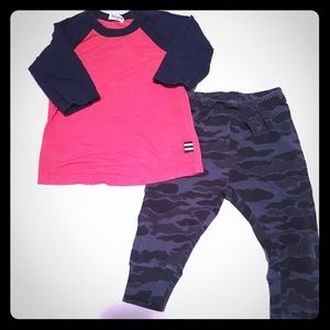 Splendid top and baby gap pants bundle 6-12 months