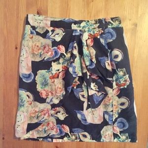 Adorable kitty patterned Anthropologie skirt