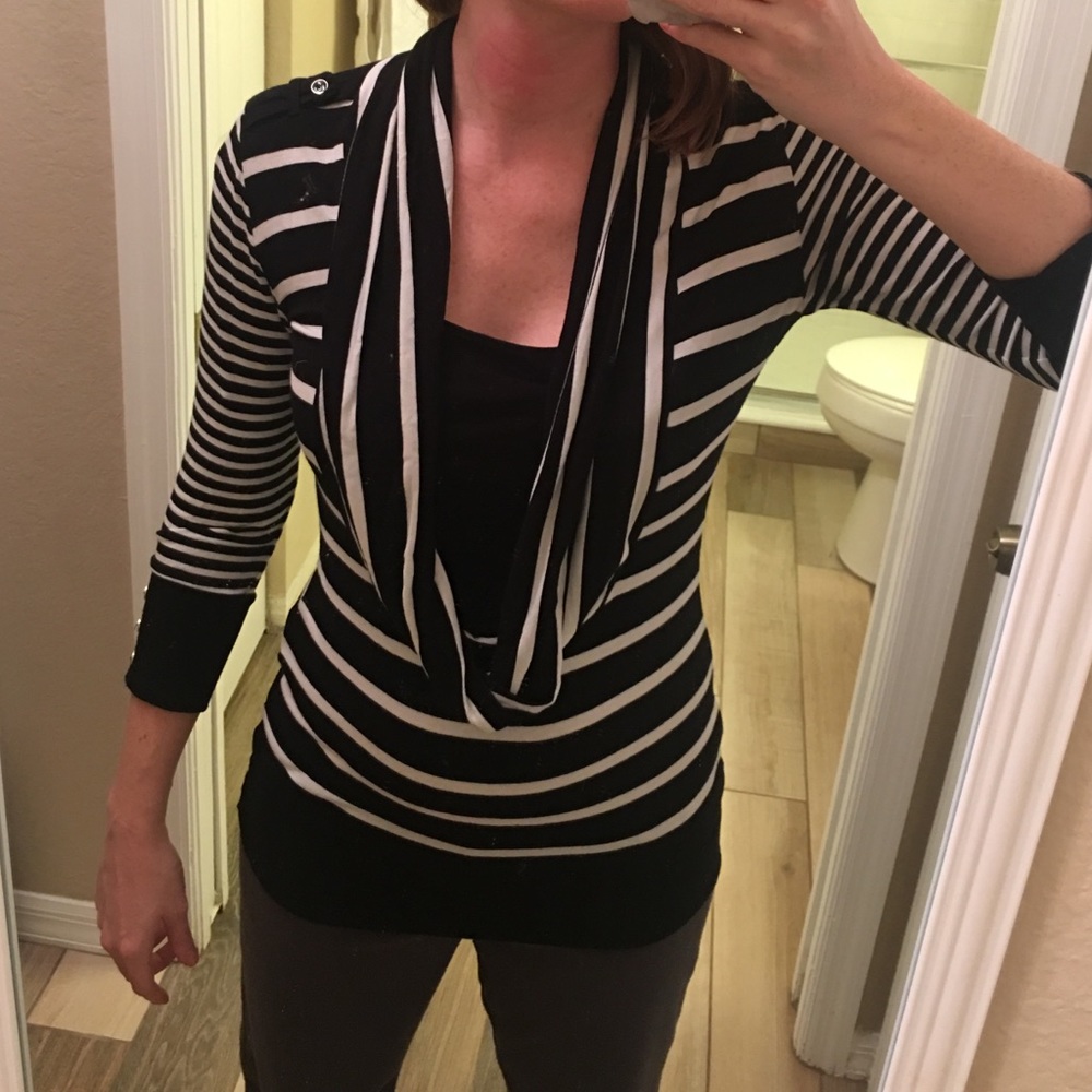 Black and white top