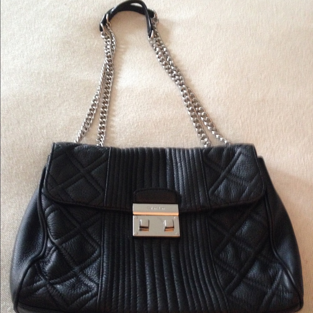 Calvin Klein leather shoulder bag