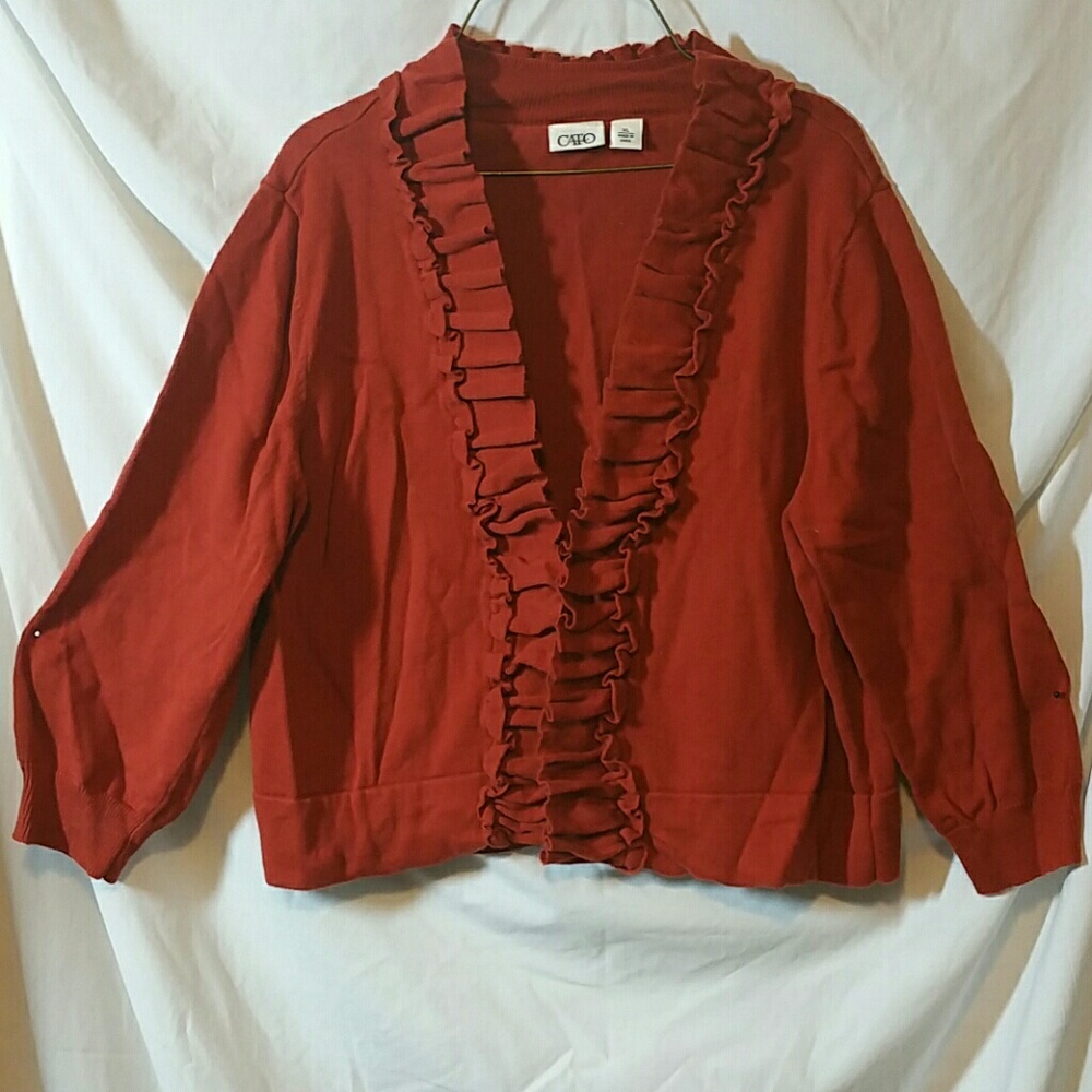 Rust orange sweater