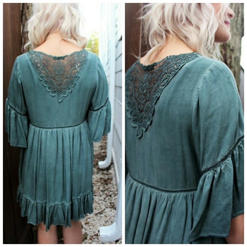 Closet closing! Mineral Washed Babydoll Dress - Picture 2 of 3