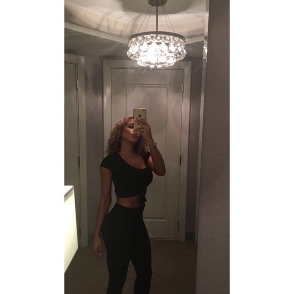 🆕Black Ribbed Two Piece Set - Picture 3 of 3