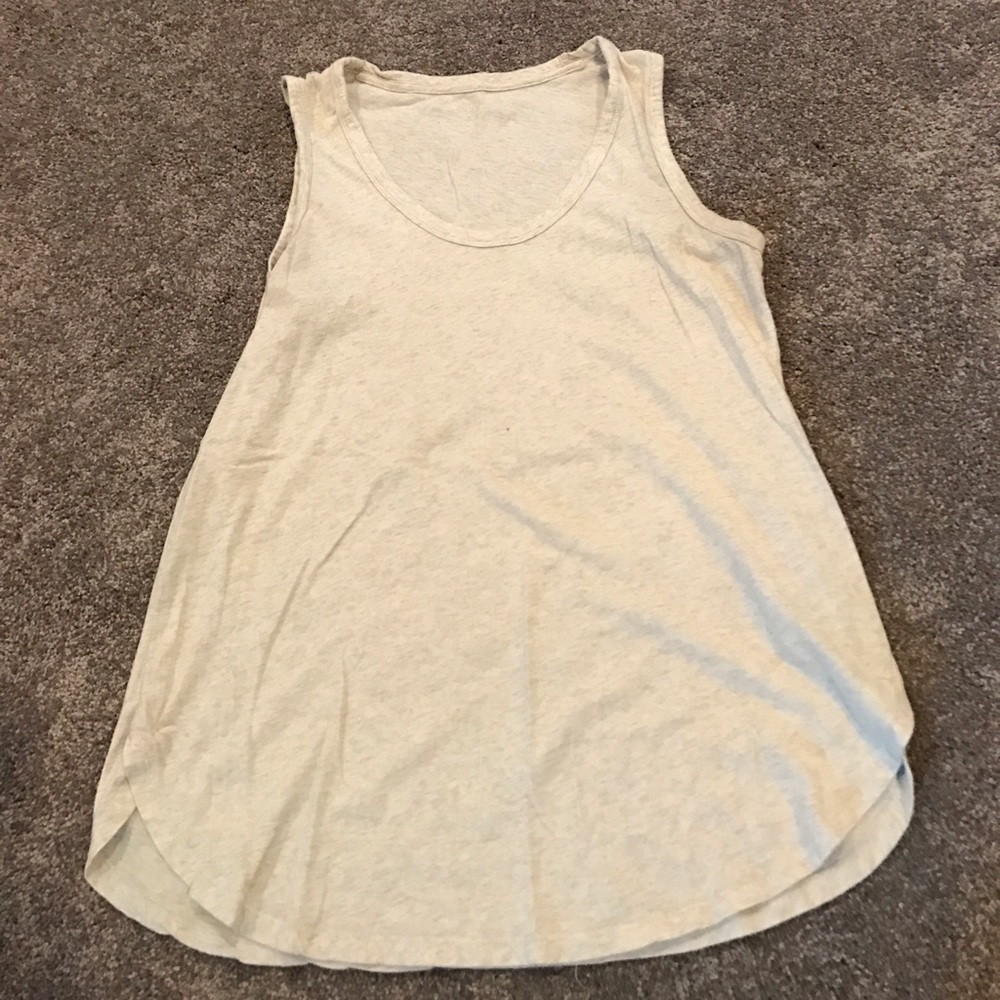 Loose fitting maternity tank. Oatmeal color.