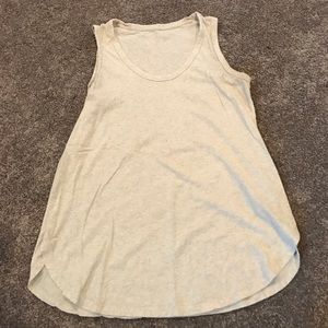Loose fitting maternity tank. Oatmeal color.