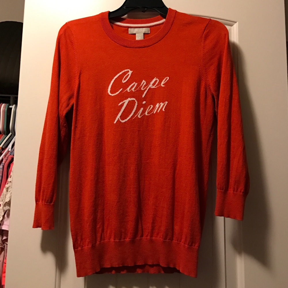 Orange BR sweater