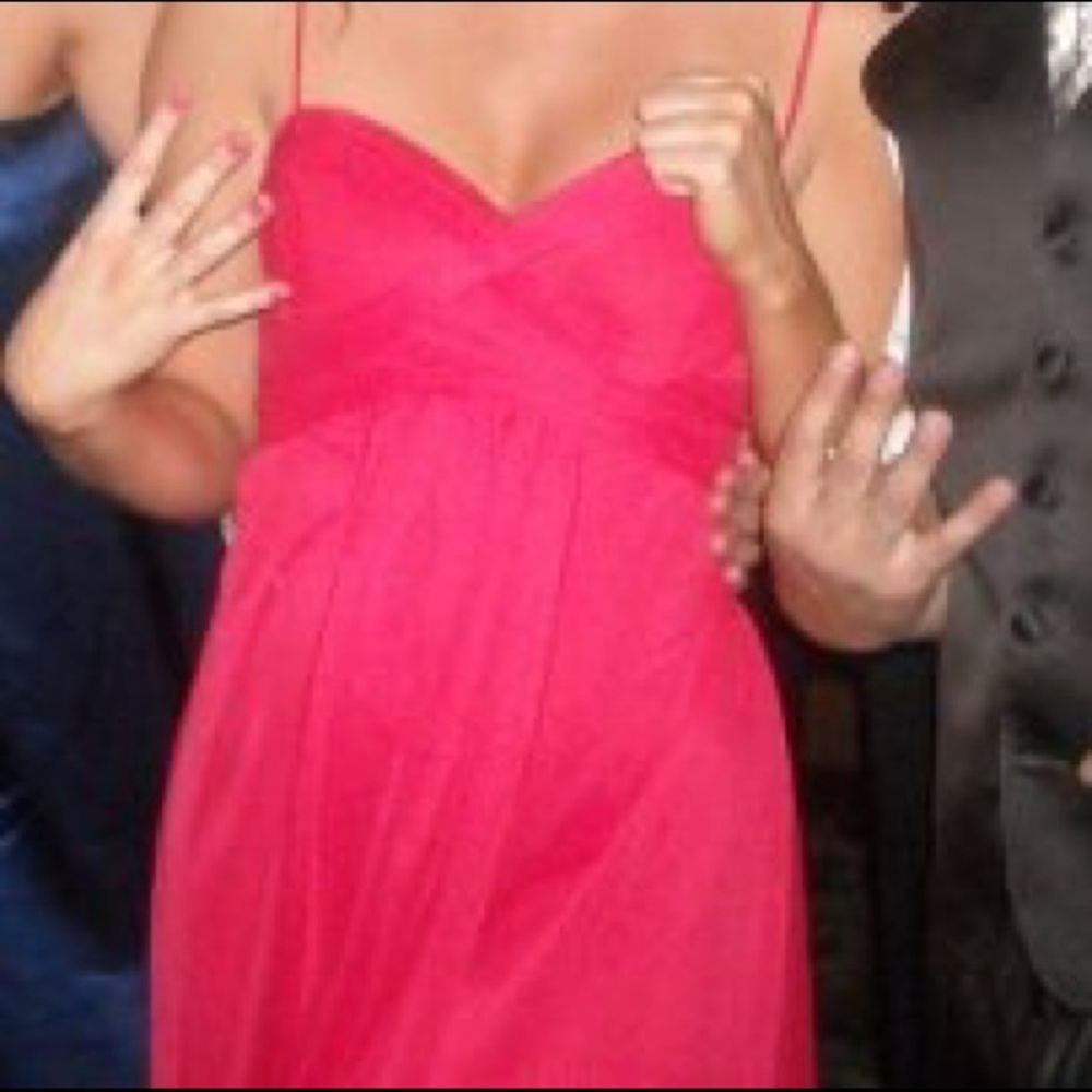 Bright dress!