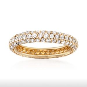 Pave CZ Eternity Band Ring