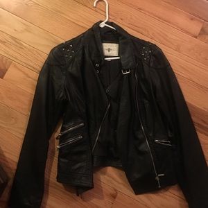 Faux leather jacket