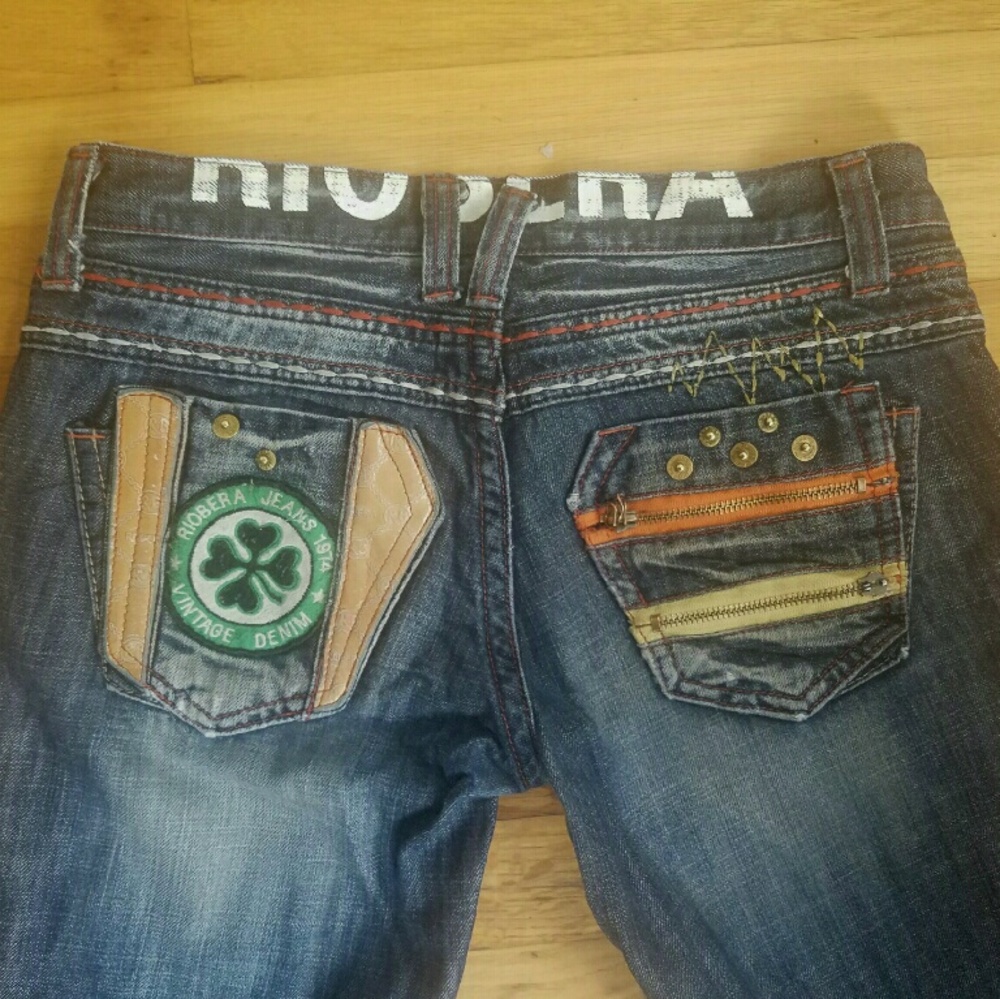 SOLD!!! RIOBERA  Designer denim Jeans from Japan