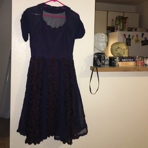 SALE! INCREDIBLE 1950s 3D flower dress