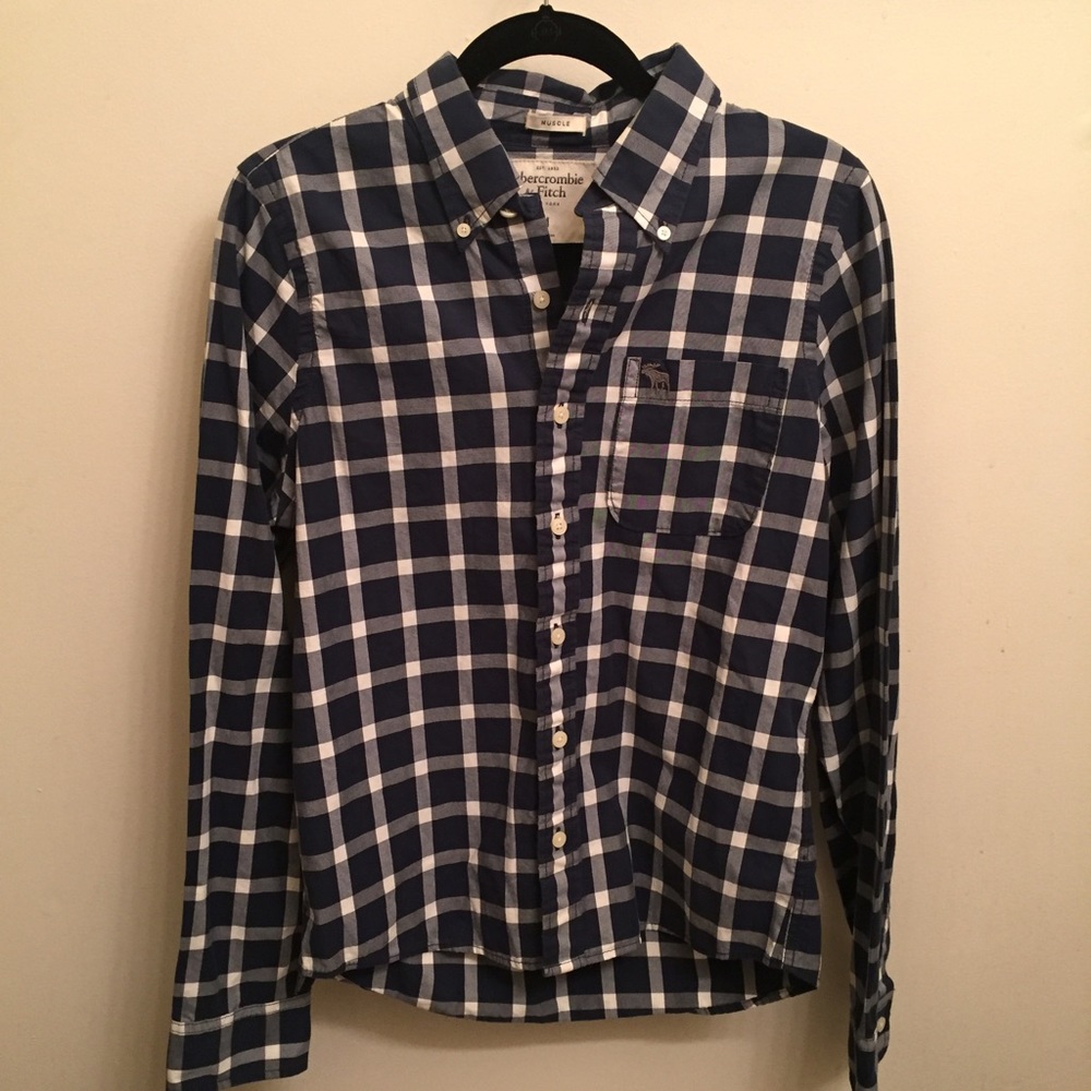Men's Abercrombie and Fitch Long Sleeve Button Up