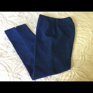 Banana Republic pants Royal blue with pattern