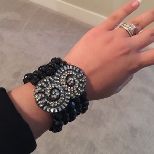 Black statement bracelet