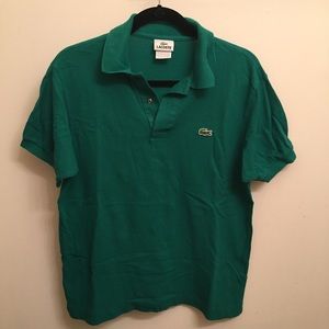Men's Green Lacoste Polo