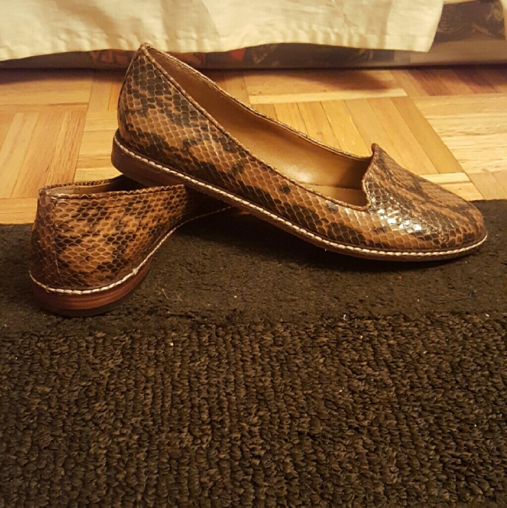 Ralph Lauren snake loafer flats
