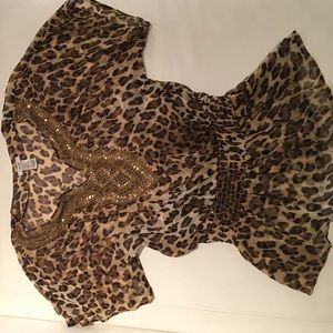 Animal print tunic