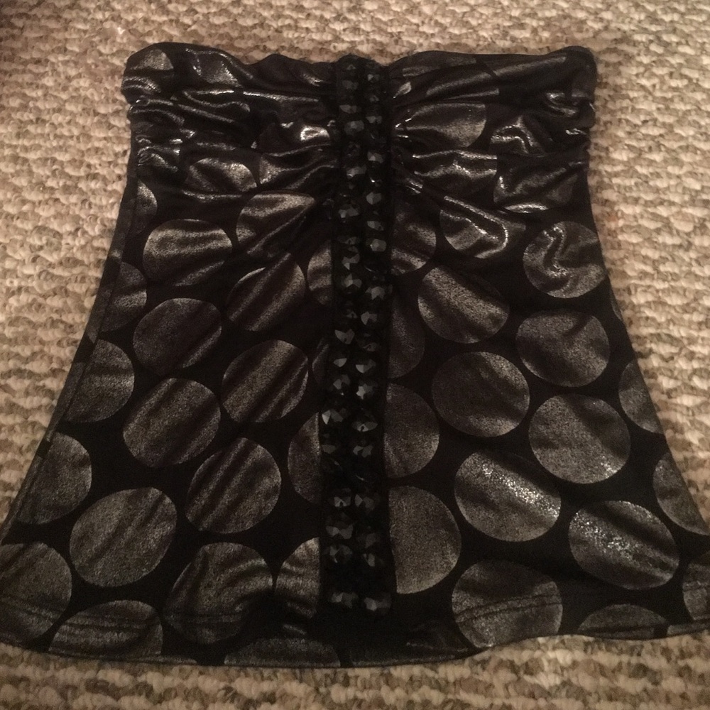 Strapless party top