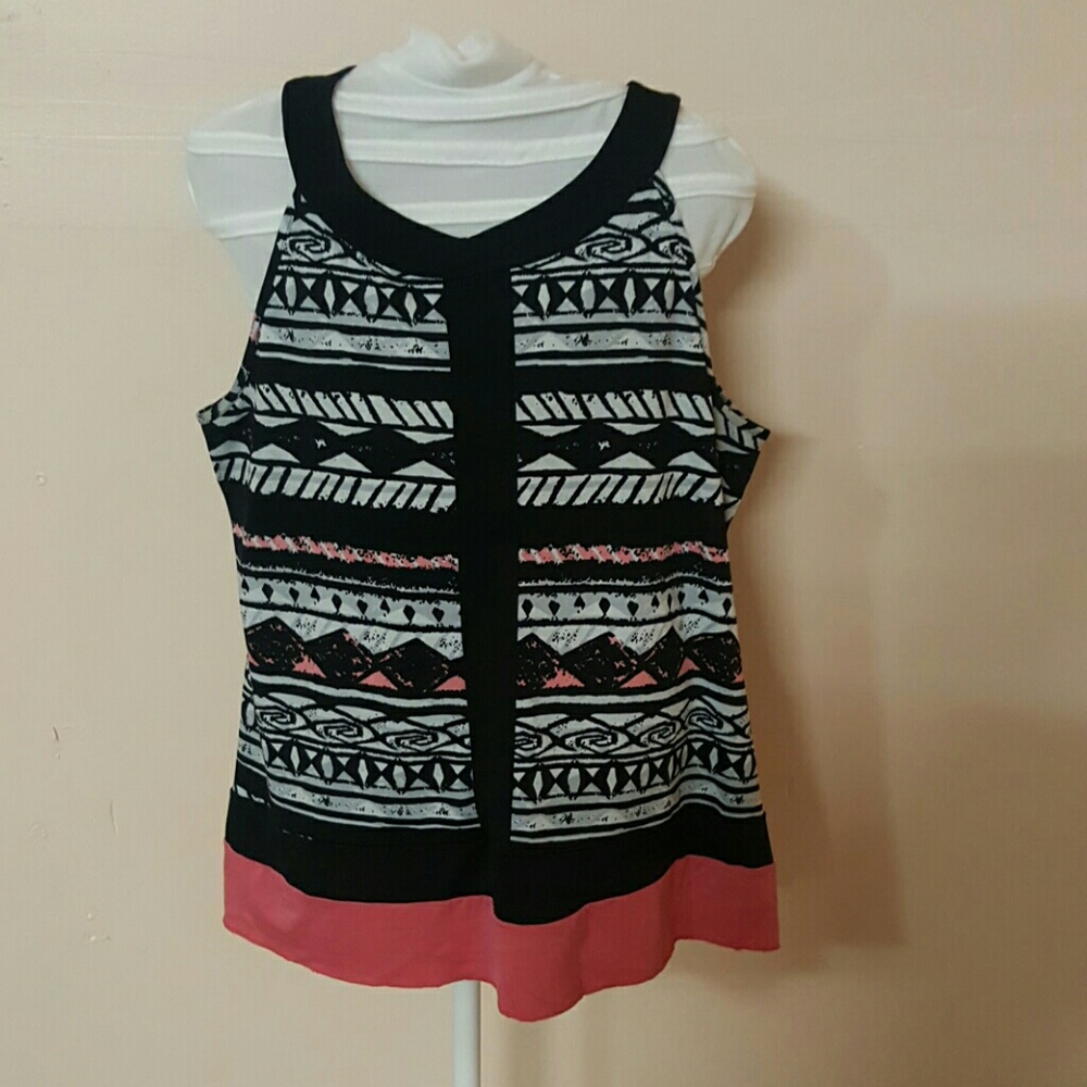 Black Tank top Blouse