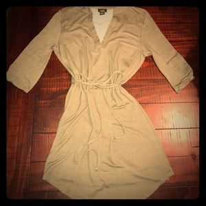 Olive green cotton dress