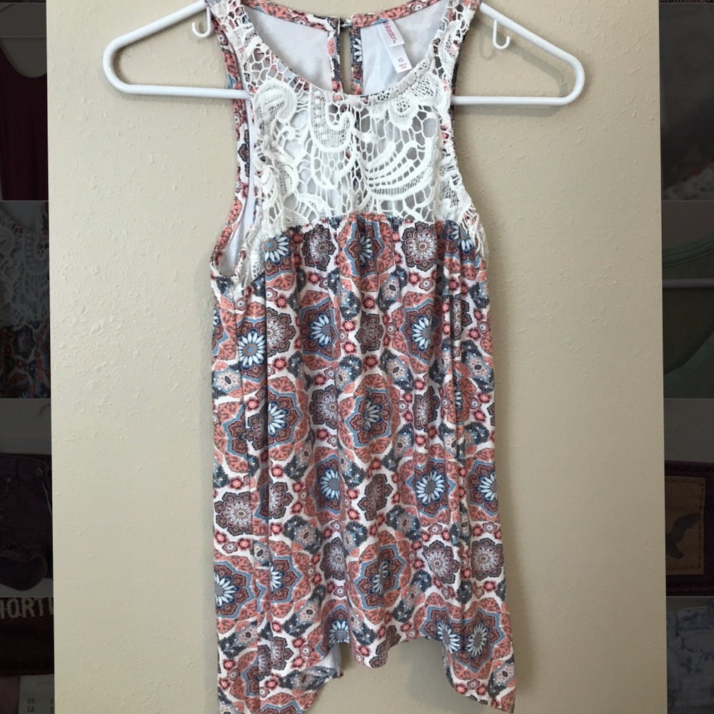 Floral print tank top