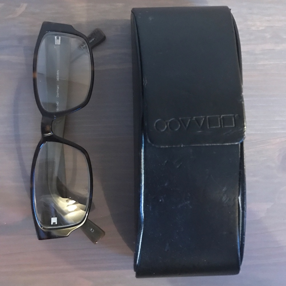 Oliver people's glasses and case
