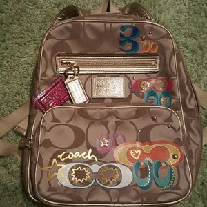 Authentic Coach Poppy Collection Backpack